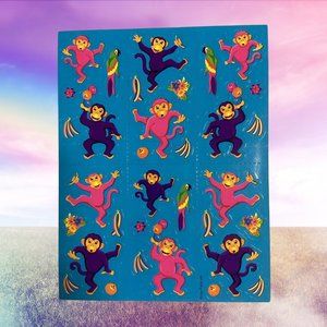 BANANAGINS Super Rare LISA FRANK 90s Sticker Sheet